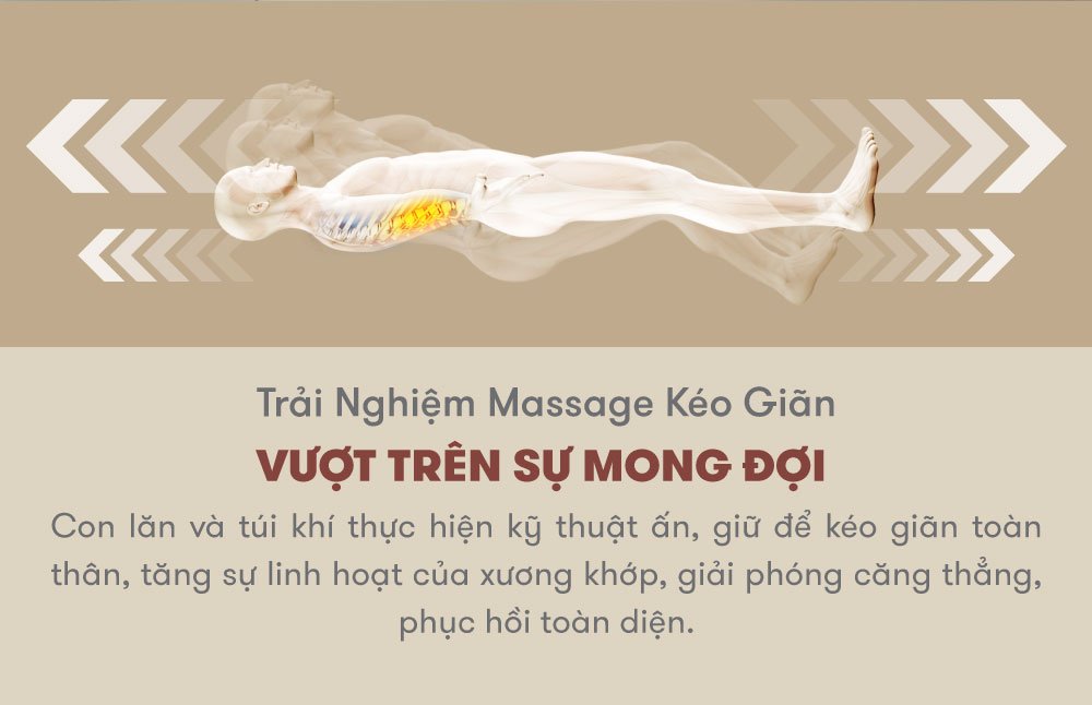 trải nghiệm massage kéo giãn của Ghế Massage ELIP Olas