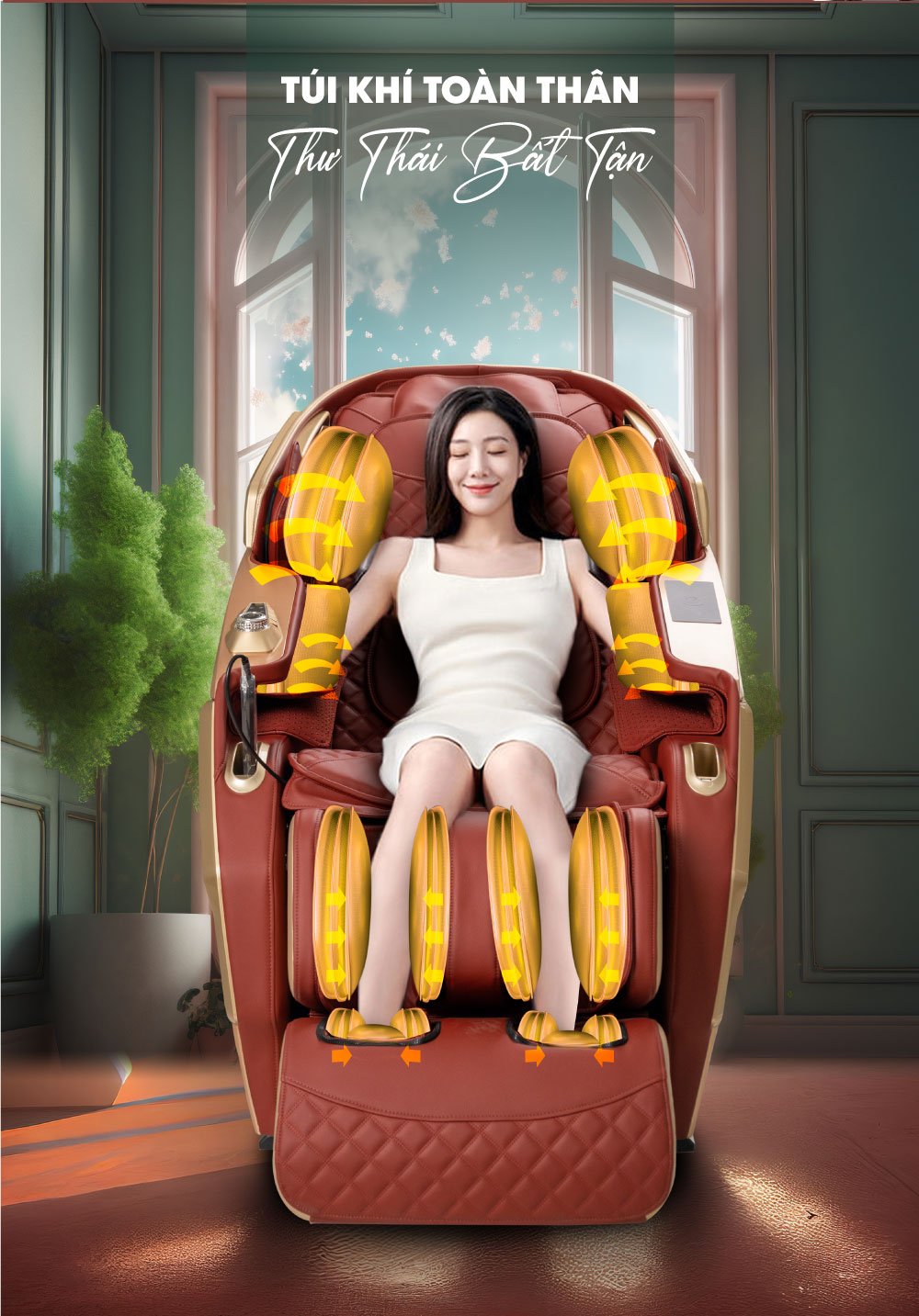 Ghế Massage ELIP Olas với túi khí toàn thân