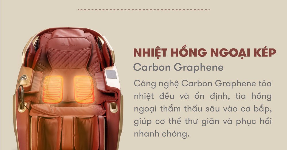 Ghế Massage ELIP Olas chế độ nhiệt hồng ngoại kép