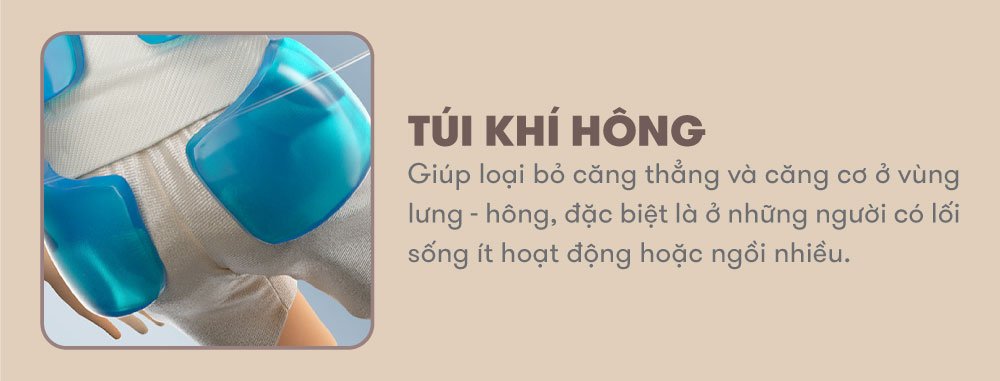 ghế massage elip ole new hệ thống túi khí hông