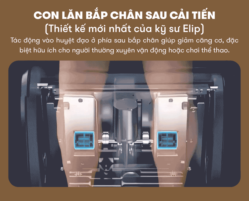ghế massage elip ole new sử dụng con lăn cải tiến
