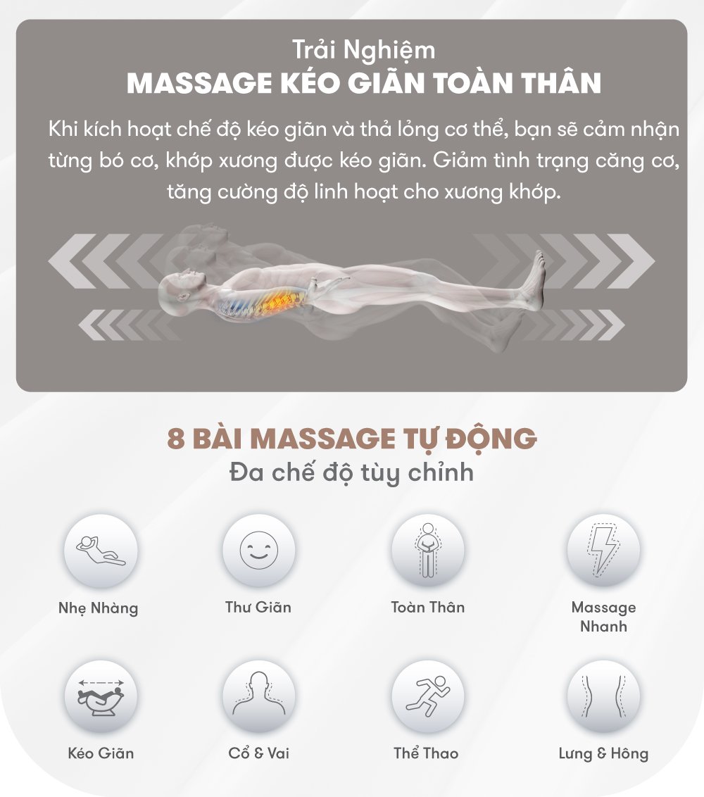 ELIP Tesla - Grey massage kéo giãn toàn thân