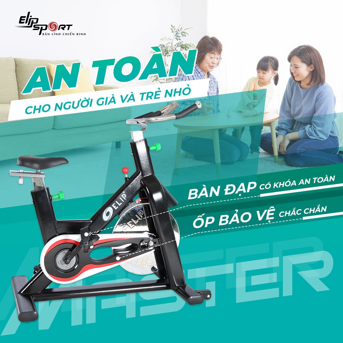 Xe đạp tập Gym ELIP Master