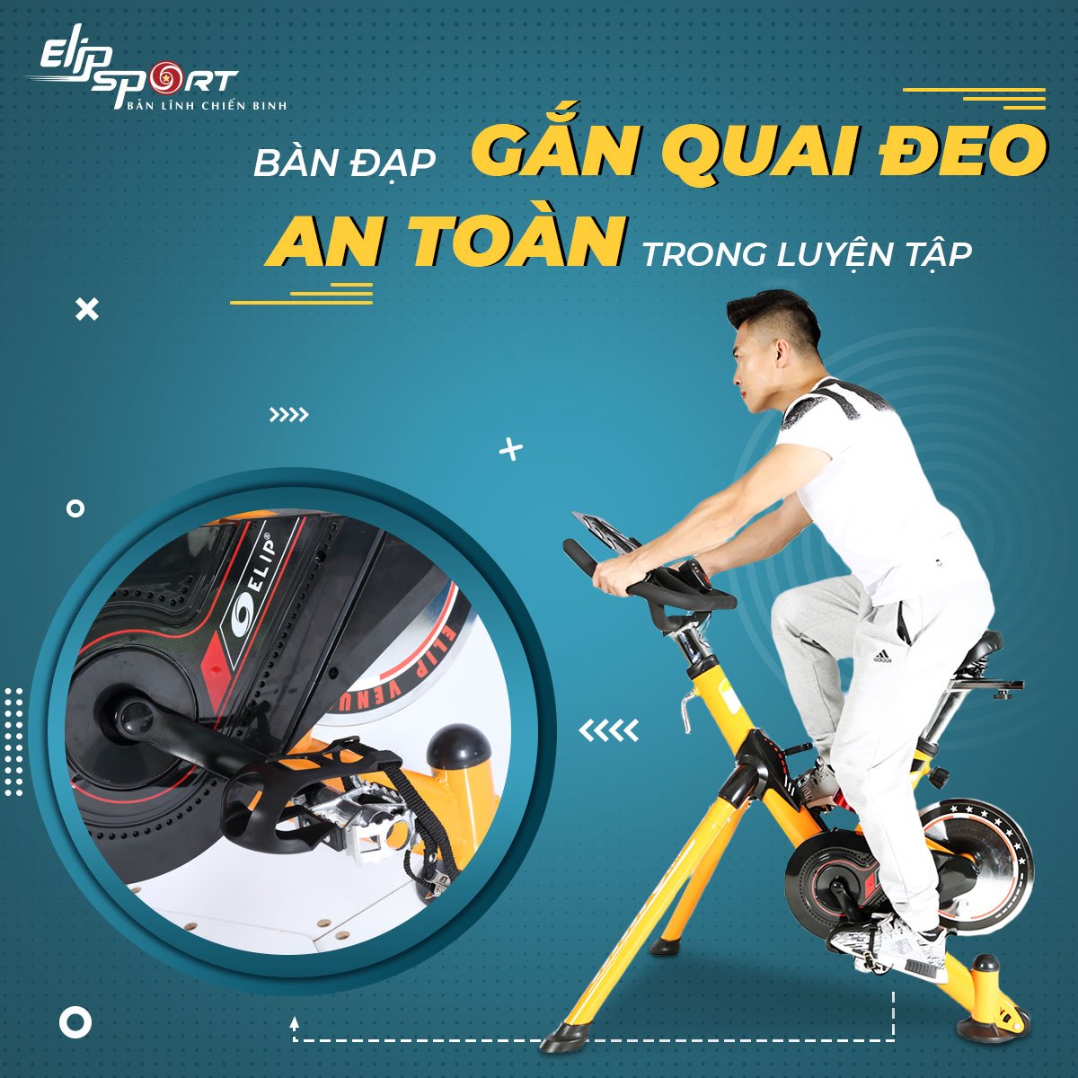 Xe đạp tập ELIP Venus (Thanh Lý)